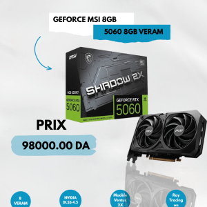 CARTE GRAPHIQUE MSI GeForce RTX 5060 2X